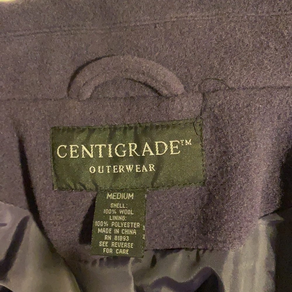 Centigrade Outerwear Coat, Size Medium, Purple, U… - image 3
